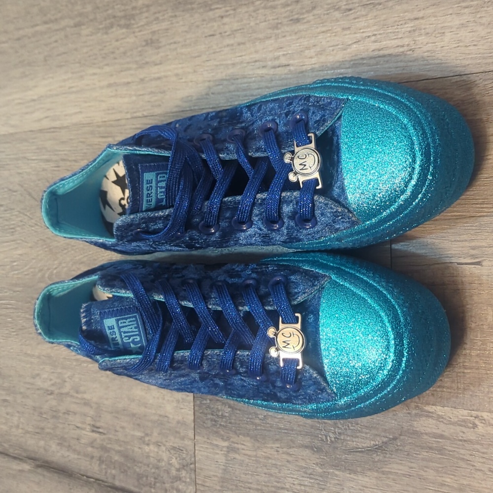 Converse Chuck Taylor Allstar Platform OX x Miley Cirus Gnarly Blue Sneakers - Picture 1 of 10